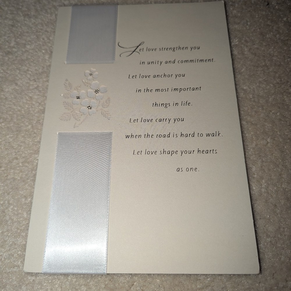 Hallmark Wedding Card